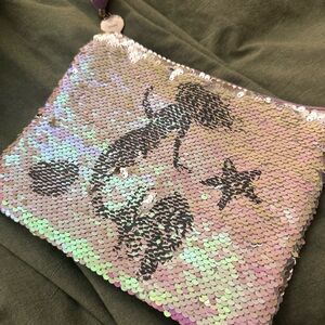 Iridescent Mermaid Sequin Pouch